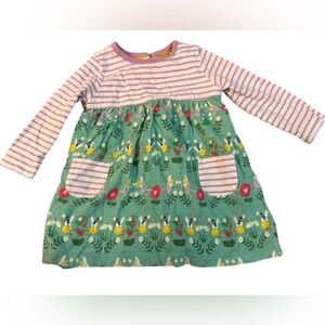 Baby boden fairy long sleeve dress 6-9 months cotton organic